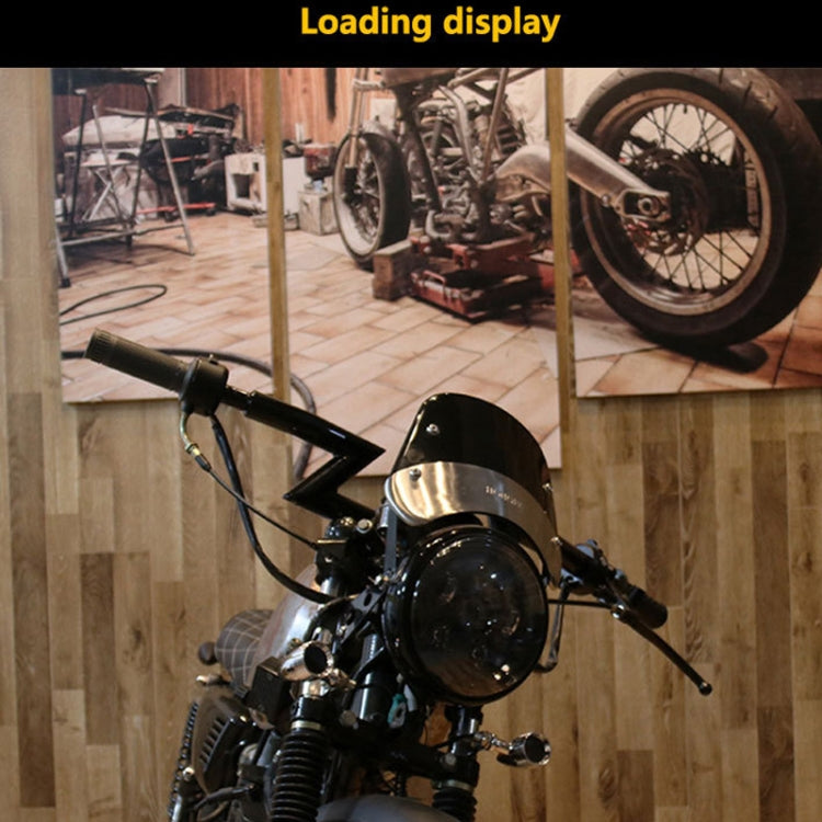 HONGPA DY-002 Parabrezza per PC modificato per moto retrò da 5-7 pollici
