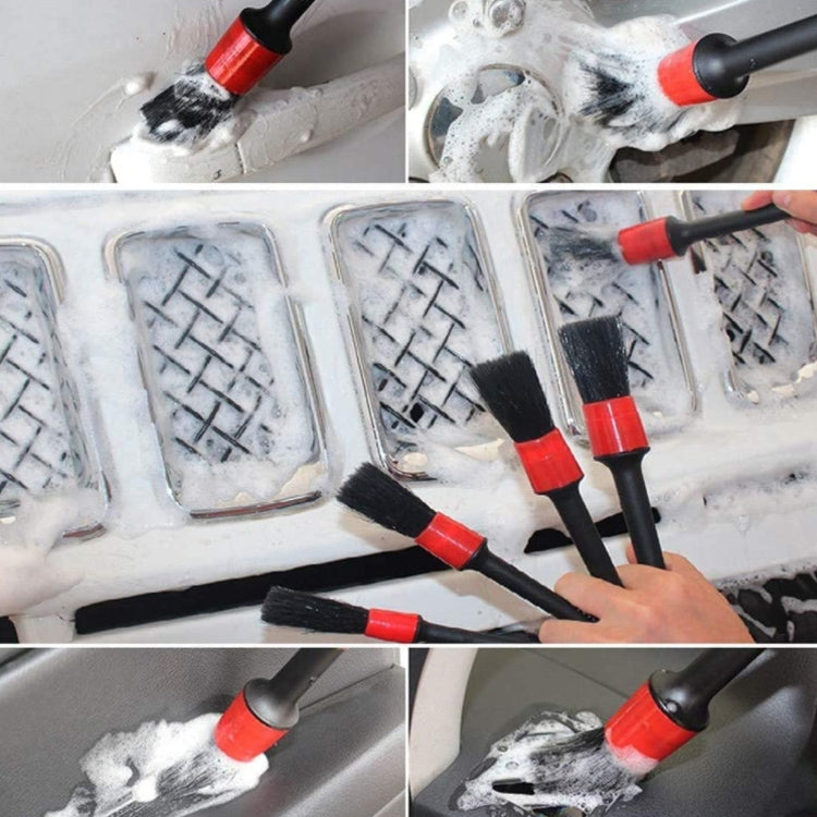Guanti per lavaggio auto impermeabili con spazzola morbida, 11 PCS / Set
