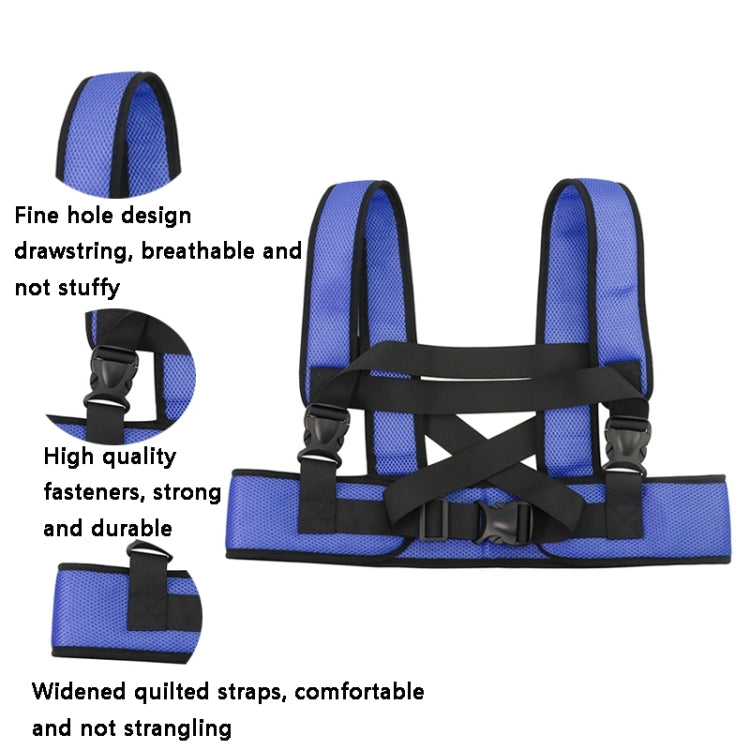 LYAQD-3 Cintura di sicurezza regolabile per sedia a rotelle anticaduta postoperatoria, LYAQD-3 Blue