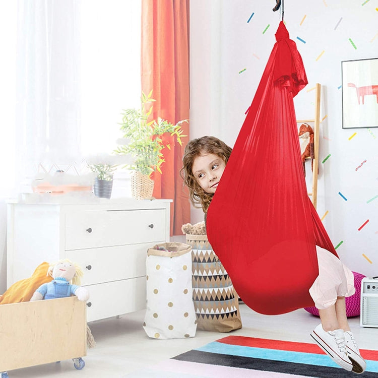 Amaca elastica per bambini Altalena per interni ed esterni, dimensioni:, 1x2.8m (Red), 1x2.8m (Green), 1x2.8m (Dark Blue), 1x2.8m (Purple), 1x2.8m (Sky Blue), 1x2.8m (Silver Gray), 1x2.8m (Black), 1.5x2.8m (Red), 1.5x2.8m (Green), 1.5x2.8m (Dark Blue) ...