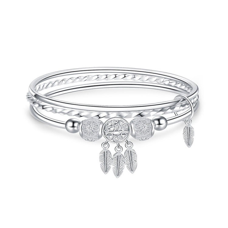 Bracciale a tre anelli solido chiuso da 2 pezzi da donna, misura:, Z104  56mm, Z104 58mm, Z104 60mm, Z104 62mm, Z103 56mm, Z103 58mm, Z103 60mm, Z103 62mm, Z102 Vella Adjustable