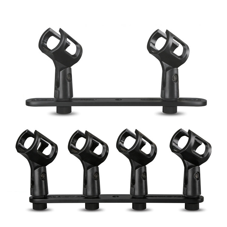 Clip microfono in alluminio doppia e quadrupla testa