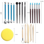 Set 25 materiali per sculture in ceramica morbida