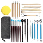 Set 25 materiali per sculture in ceramica morbida