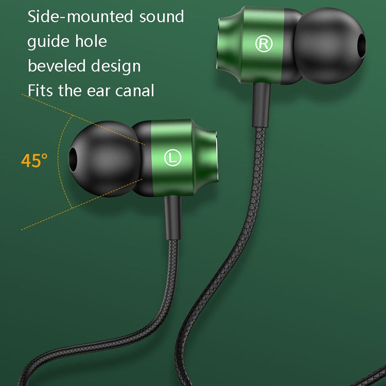 TS902 Auricolare da gioco USB-C / Type-C In-Ear in metallo, lunghezza cavo: 1,2 m, Red, Green, Black, Silver Gray