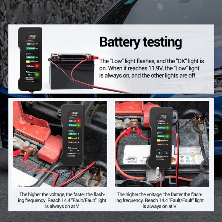 Tester per batterie per veicoli elettrici ANENG BT-170 12V, BT-170