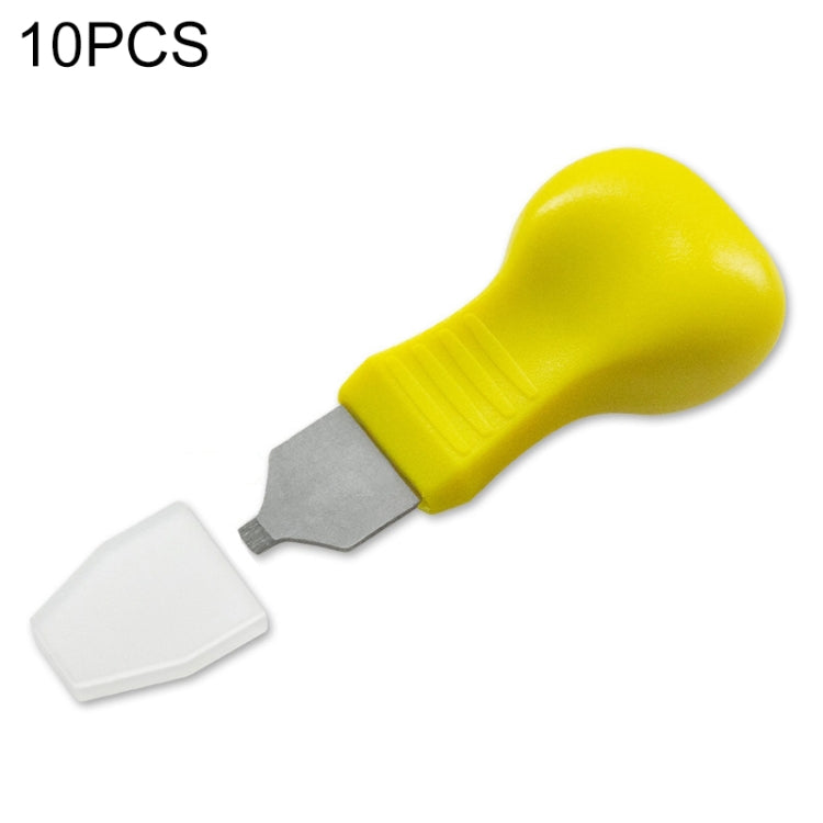 Apriscatole per orologio da 10 pezzi, coperchio posteriore per orologio, stile:, Yellow Narrow Mouth, Yellow Wide Mouth, Orange Flat-blade Mouth, Brown Narrow Mouth, Brown Flat-blade Mouth