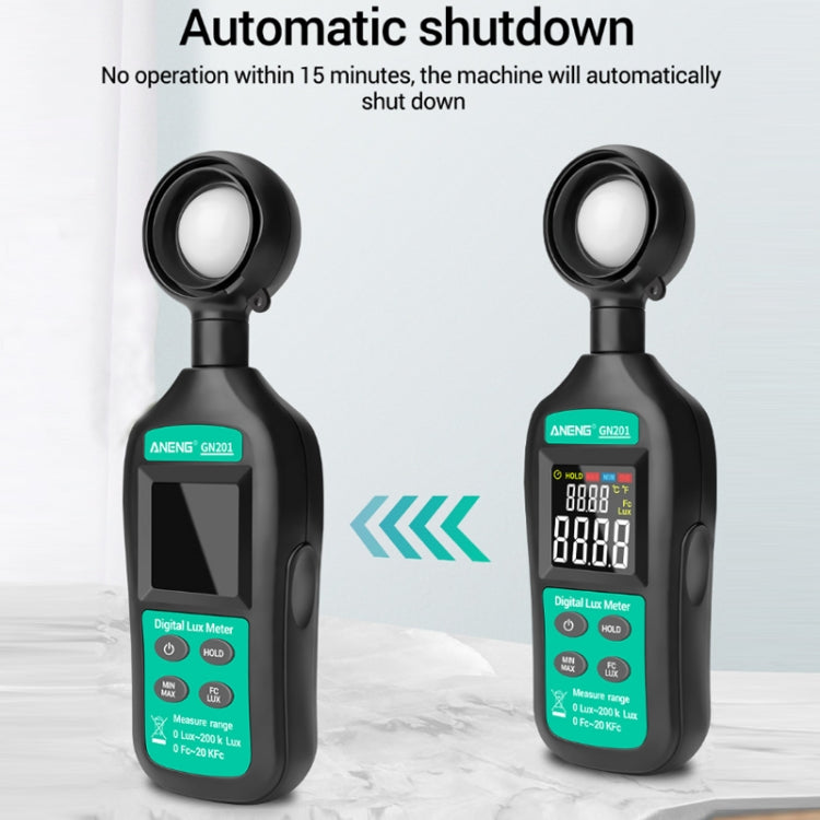 ANENG GN-201 Misuratore di luce portatile fino a 200.000 LUX