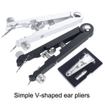 Pinza per la rimozione dei perni del cinturino dell'orologio Dispositivo di rimozione dell'orologio a forma di V, V-shape Removal Pliers Silver, V-shape Removal Pliers Black