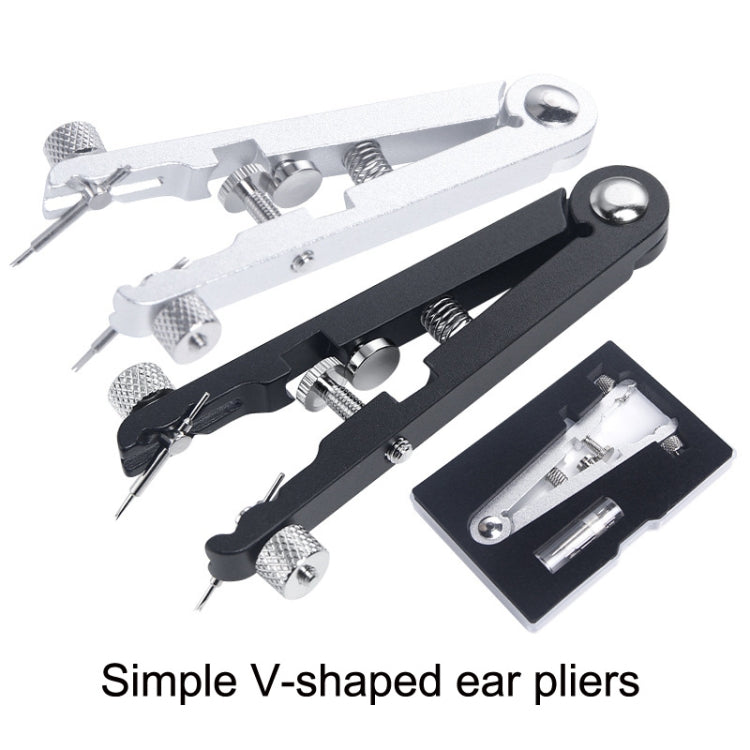 Pinza per la rimozione dei perni del cinturino dell'orologio Dispositivo di rimozione dell'orologio a forma di V, V-shape Removal Pliers Silver, V-shape Removal Pliers Black