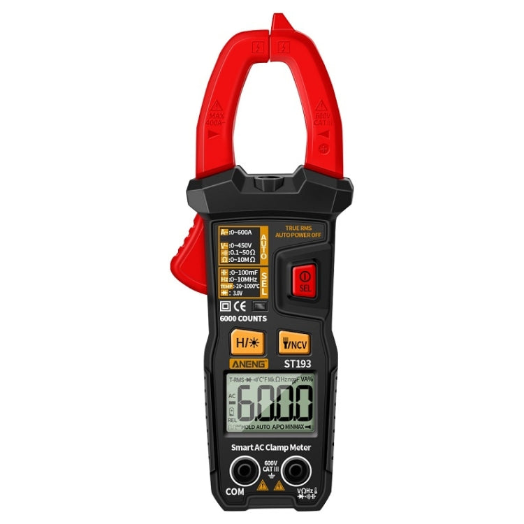 ANENG Misuratore digitale multifunzionale a pinza CA e CC, ST190 Red, ST190 Black, ST191, ST192 600A DC Current, ST193 Intelligent Automatic