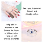 2 PZ J259 Ladies Romantic Star Moon Anelli aperti impilati