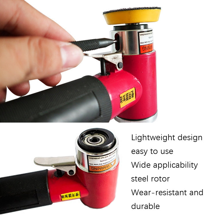 Lucidatrice pneumatica Macchina per carta vetrata Macchina per ceretta per auto, Red With 2 inch 3 inch Pallet, Black With 2 inch 3 inch Pallet