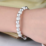 Bracciale Vera da 2 pezzi con perline rotonde da donna