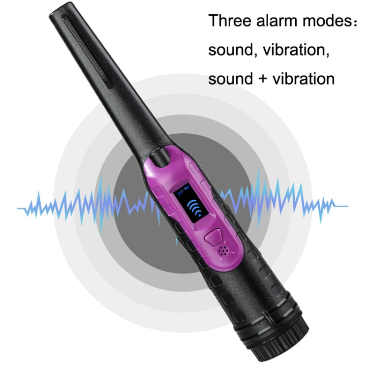 HS-11 Asta di posizionamento per rilevatore di metalli piccolo per caccia al tesoro portatile da esterno, Black Purple, Red Black