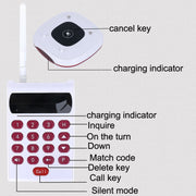 QC03 Selezionatore di pasti wireless Chiamante con campanello vibrante per ristorante