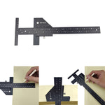 T072 Righello per marcatura multifunzionale in lega di alluminio per la lavorazione del legno, T072