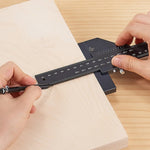 T072 Righello per marcatura multifunzionale in lega di alluminio per la lavorazione del legno, T072