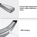 Luce da lettura per protezione degli occhi con tubo flessibile universale a sospensione a LED, Space Silver, Elegant Black