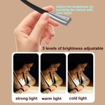 Luce da lettura per protezione degli occhi con tubo flessibile universale a sospensione a LED, Space Silver, Elegant Black