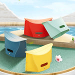 Sgabello in plastica pieghevole leggero da viaggio all'aperto, Blue, Red, Yellow, Light Green