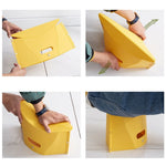 Sgabello in plastica pieghevole leggero da viaggio all'aperto, Blue, Red, Yellow, Light Green