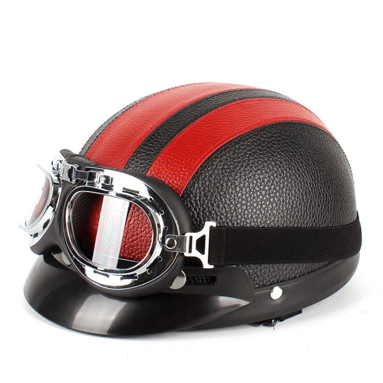 Casco BSDDP A0318 PU con occhiali, One Size