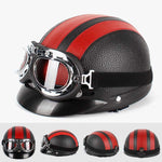 Casco BSDDP A0318 PU con occhiali, One Size
