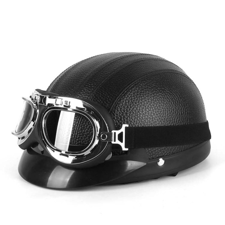 Casco BSDDP A0318 PU con occhiali, One Size