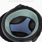 Casco BSDDP A0318 PU con occhiali, One Size