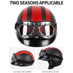 Casco BSDDP A0318 PU con occhiali, One Size