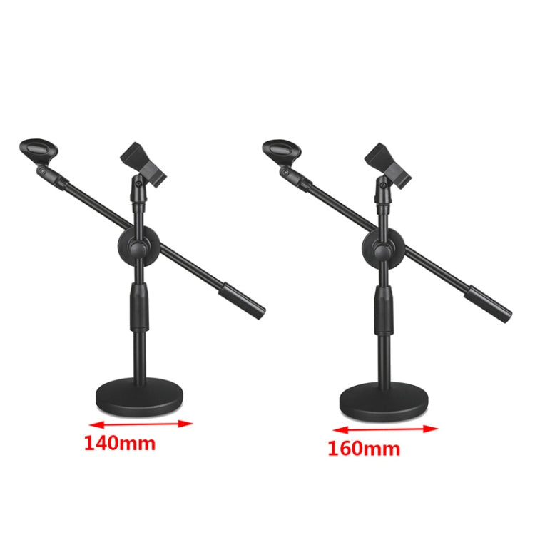 Supporto doppio microfono LKT-300 altezza 30-65 cm