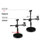 Supporto doppio microfono LKT-300 altezza 30-65 cm