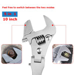Chiave a cricchetto per bagno con chiave a cricchetto pieghevole multifunzionale da 10 pollici, 10 Inch Folding Wrench