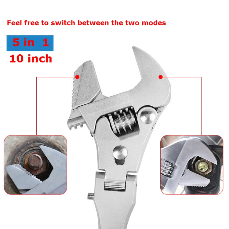 Chiave a cricchetto per bagno con chiave a cricchetto pieghevole multifunzionale da 10 pollici, 10 Inch Folding Wrench