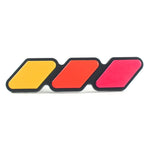 Adesivo per auto universale a tre colori da 2 pezzi