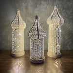 Lampada decorativa in ferro battuto a LED cavo marocchino, specifiche:, Small, Medium, Large