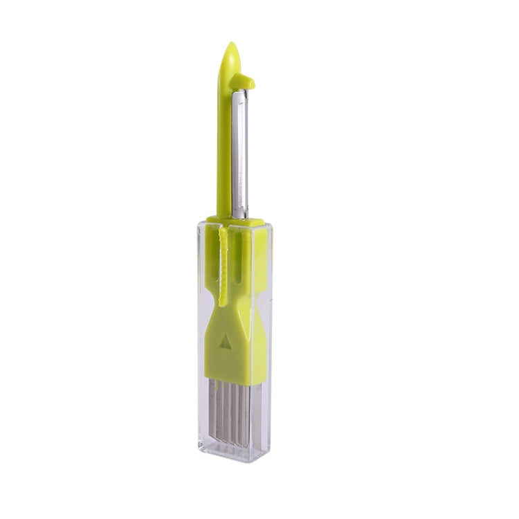 Pelapatate multifunzionale per cipolle verdi da 5 pezzi, Green, Yellow, Orange