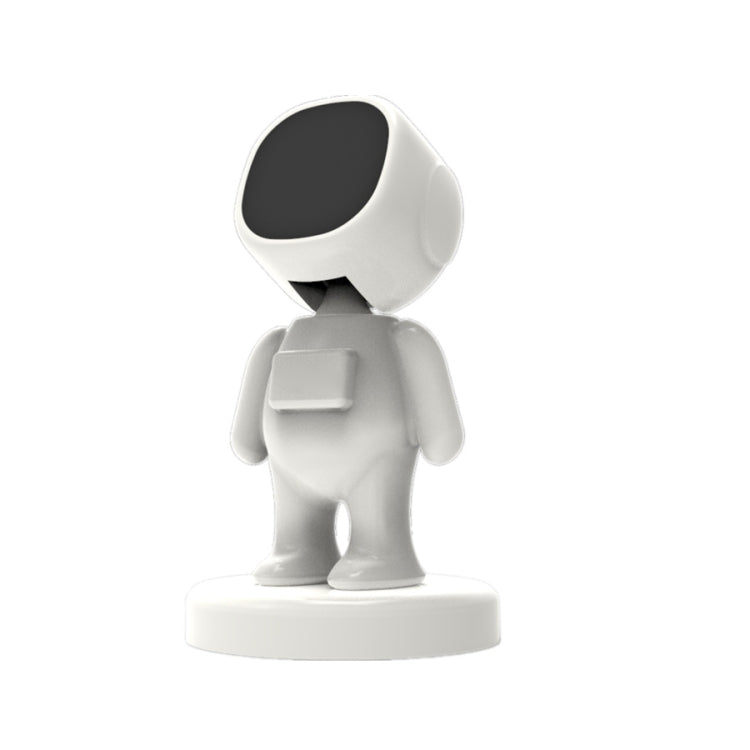 Staffa per auto da astronauta TOPFREE Staffa per telefono per auto con navigazione in pasta adesiva magnetica, White, Black