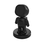 Staffa per auto da astronauta TOPFREE Staffa per telefono per auto con navigazione in pasta adesiva magnetica, White, Black