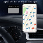 Staffa per auto da astronauta TOPFREE Staffa per telefono per auto con navigazione in pasta adesiva magnetica, White, Black
