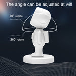 Staffa per auto da astronauta TOPFREE Staffa per telefono per auto con navigazione in pasta adesiva magnetica, White, Black