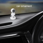 Staffa per auto da astronauta TOPFREE Staffa per telefono per auto con navigazione in pasta adesiva magnetica, White, Black