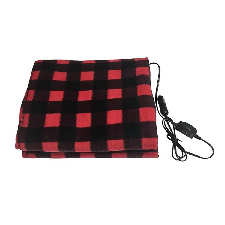 Coperta riscaldante elettrica invernale per auto 12V, Ordinary Type Red, Temperature Control Type Red
