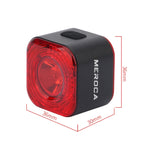 MEROCA XC02 Fanale posteriore intelligente a induzione del freno sensibile alla luce, Cushion Mounting, Pipe Mounting