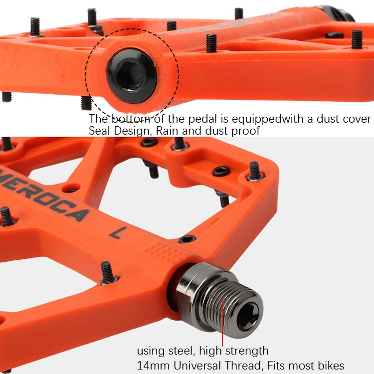 MEROCA Pedale in nylon per mountain bike, MEROCA