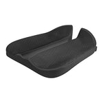 QFC060 Cuscino del sedile antiscivolo in memory foam per auto a forma di V, Black, Khaki, Grey