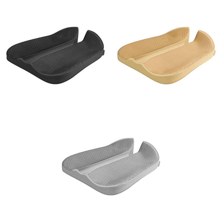 QFC060 Cuscino del sedile antiscivolo in memory foam per auto a forma di V, Black, Khaki, Grey
