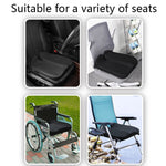 QFC060 Cuscino del sedile antiscivolo in memory foam per auto a forma di V, Black, Khaki, Grey