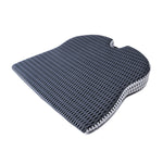 QFC040 Cuscino per seggiolino auto in memory foam addensato a forma di U, Black, Grey